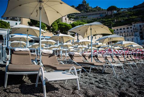 Private Beach Restaurant Sea View On The Amalfi Coast