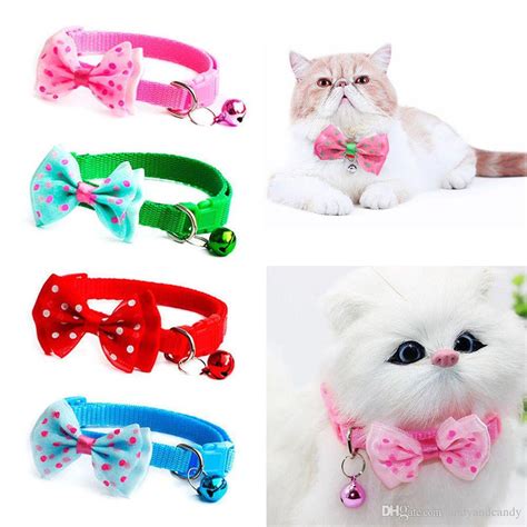 Cat Bow Collar Bow Collar For Cats With Bell Pets Smart