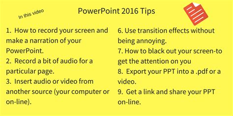 9 Powerpoint Tips