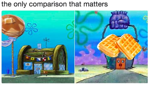 R/meme chum bucket the kryst krab r/dankmemes big fax. Pancakes vs. Waffles | Krusty Krab vs. Chum Bucket | Know ...