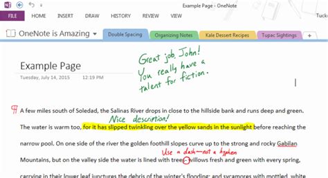 This may be a section of text in a single spaced document or in something with larger spaces. Double Spacing Text in OneNote - The Lost Prophet