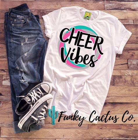Cute Cheer Vibes Shirt Cheer Shirts Youth Cheer Cheer Outfits