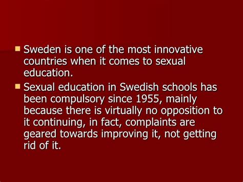 Sex Ed In Sweden