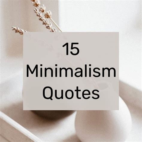 Amazing Minimalism Quotes