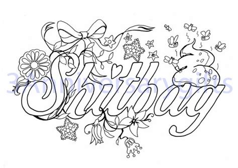 This includes manipulating the artwork in a software program such as photoshop or illustrator, or simply taking something like a. Swear Word Coloring Pages Printable Sketch Coloring Page