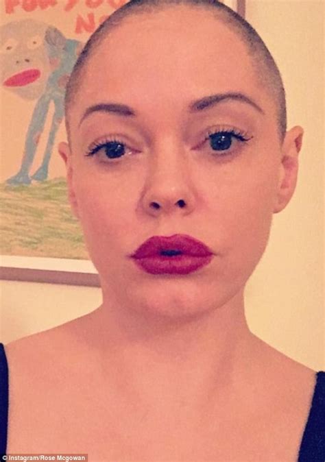 Rose Mcgowan Shaves Her Head In A Series Of Bold Social Media Posts