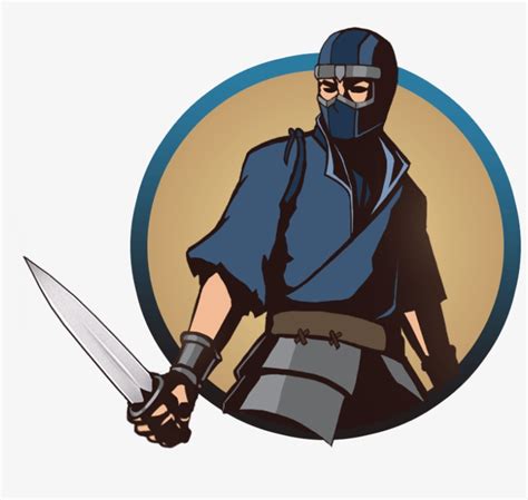 Ninja Man Knives Shadow Fight 2 Ninja Drawing 1100x1100 Png