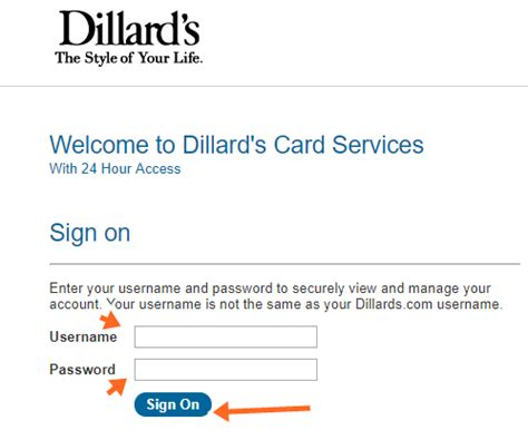 Here is how you can do it Dillards Credit Card Phone Payment, Mail and Online Bill Payment Login