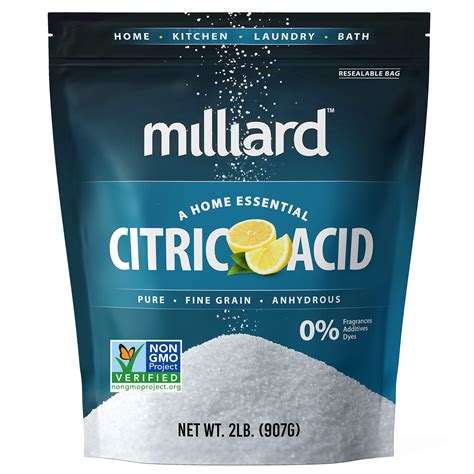 In submerged process for the fermentation to produce citric acid. Milliard Citric Acid 2 Pound - 100% Pure Food Grade NON ...