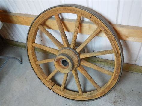 Antique Wagon Wheel In Mint Condition
