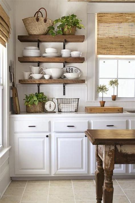 49 Luxury Open Kitchen Shelves Design Ideas For Apartement Kitchen