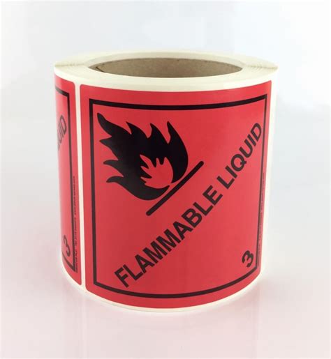Flammable Liquid Label Class 3 Label Buy At Stock Xpress
