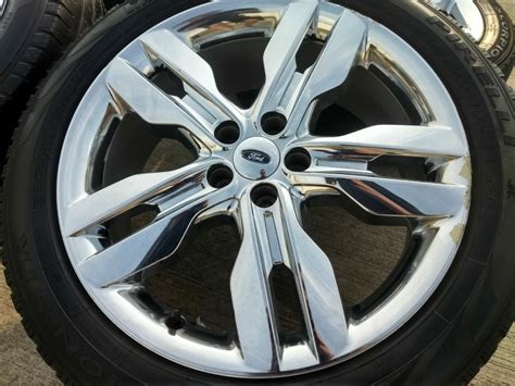20 Ford Edge Limited Oem 2014 Chrome Clad Wheels And Mixed Tires 03847