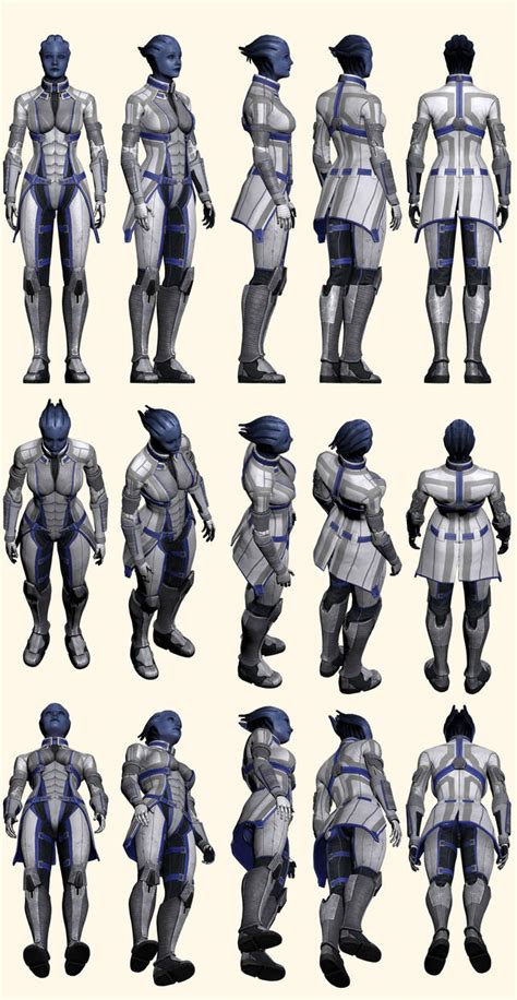 Mass Effect 2 Liara Model Reference By Troodon80 On Deviantart