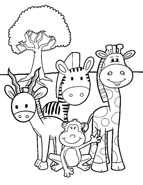 Tropical Animal Coloring Pages