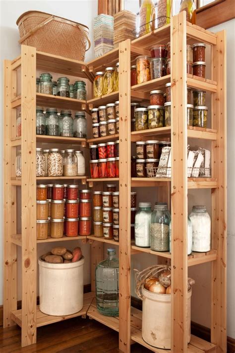 Best Use Of Vertical Space Beautiful Pantry Corner Shelving Unit