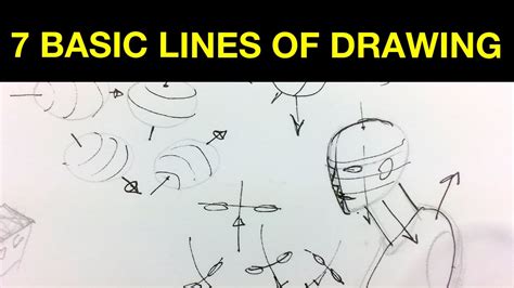 7 Basic Lines Of Drawing Youtube