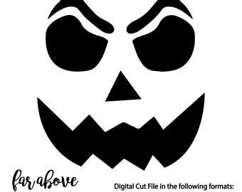 Well you're in luck, because here they come. Vinyl pumpkin faces | Etsy