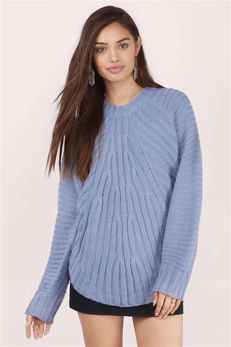 This Blue Knit Sweater Is Guaranteed To Keep You Warm This Winter