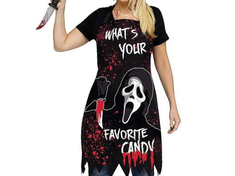 Ghostface Apron Adult Scream Horror Costume Accessory