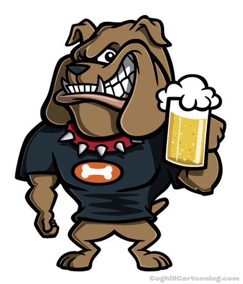 Cartoon Bulldog With Beer By Gcoghill On Deviantart