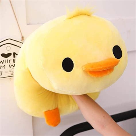 Soft Duck Plush Pillows Stuffed Plush Toys Kawaii Yellow Duck Bedding