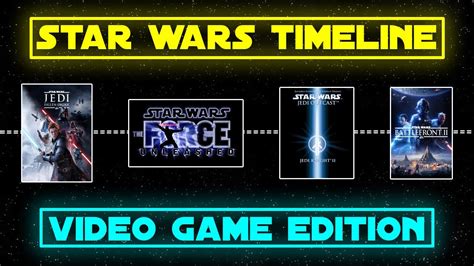 Star Wars Timeline Video Games Edition Youtube