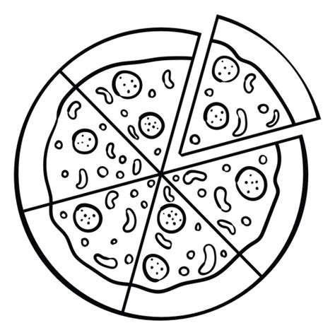 🥉 Dibujos De Pizzas【65】deliciosos Platillos Para Colorear