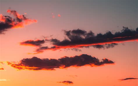 Download Wallpaper 3840x2400 Clouds Sky Sunset