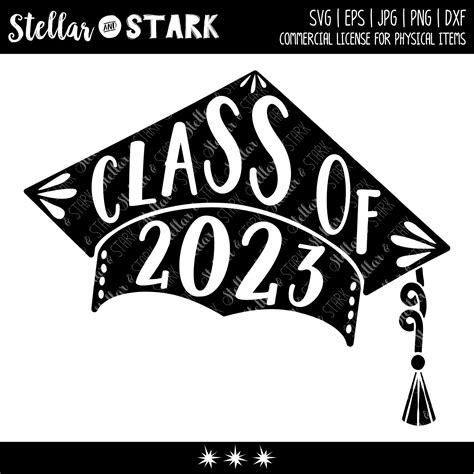 2023 Graduation Cap Svg 2023 Graduation Cap Svg Graduation Etsy In