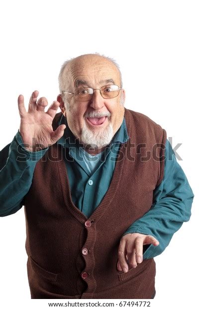 Isolated Funny Old Man Stock Photo Edit Now 67494772