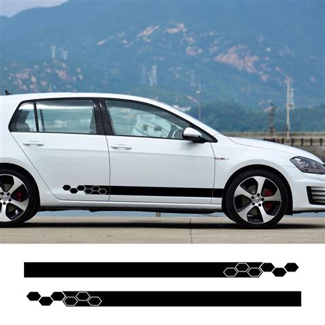 Volkswagen Vw Polo Golf Gti Jetta Car Stickers Door Side Skirt Viny