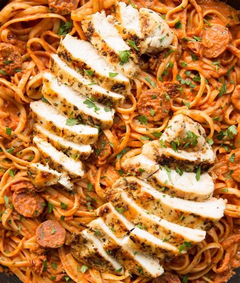 I used spicy chorizo sausage in this chicken chorizo pasta recipe, but feel free to swap in mild if that's more your jam. Chicken and Chorizo Pasta | Don't Go Bacon My Heart