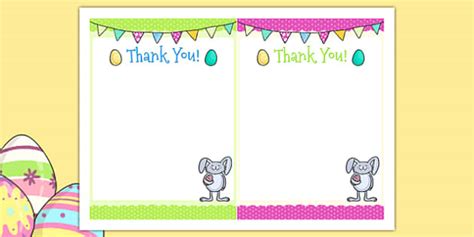 Easter Party Thank You Cards Teacher Made Twinkl
