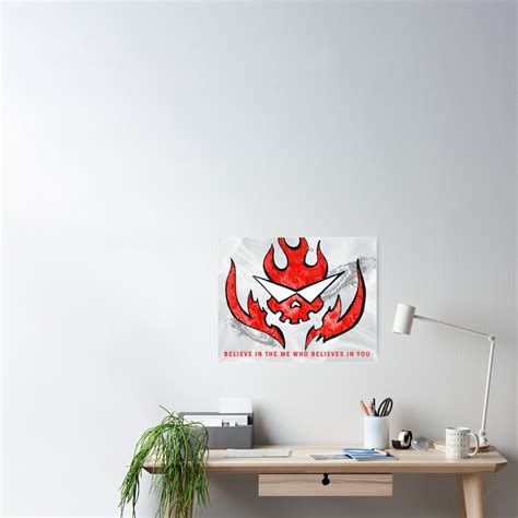 Gurren Lagann Flag Believe In The Me Who Believes In You Poster By