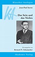 Jean-Paul Sartre, Das Sein und das Nichts Buch portofrei