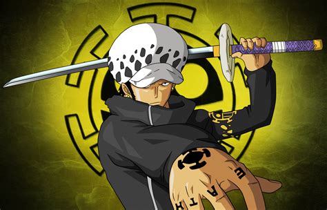 Katana One Piece Trafalgar Law Kikoku Original Lame Métal Support