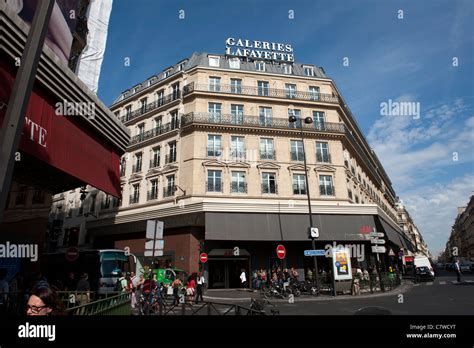 Galeries Lafayette Department Store Paris France Stock Photo Alamy