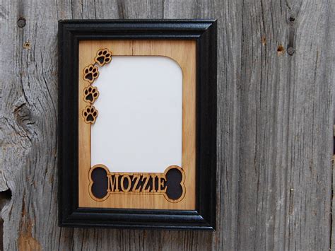 5x7 Personalized Dog Picture Frame Holds 4x6 Photo Etsy
