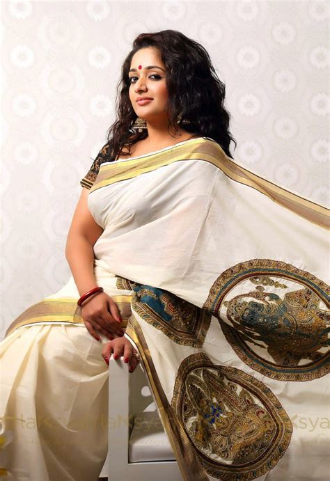 Kavya Madhavan In Kerala Set Saree Of Lakshya Advertisements Photos ~ Actress Mirchi Gallery