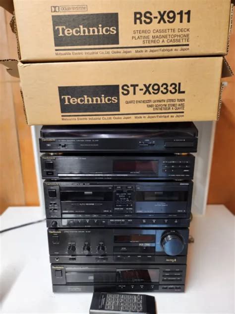 Technics Hifi Stereo Stack System With Turntable Cassette Deck Cd Tuner