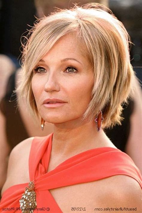 Mid Length Bob Haircuts For Over 50 - shoulder length hair styles for over 50s