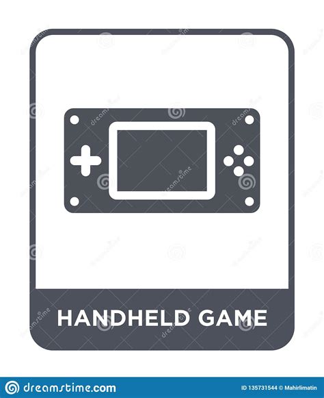 Handheld Game Icon In Trendy Design Style Handheld Game Icon Isolated
