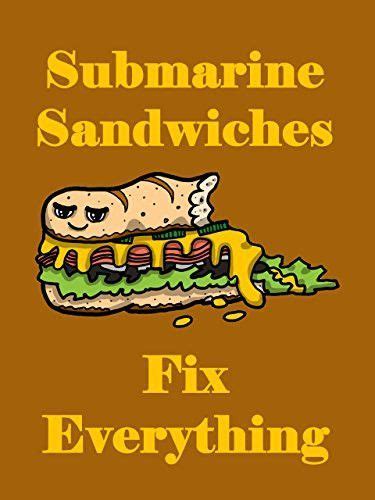 Submarine Sandwiches Fix Everything Food Humor Cartoon 18x24 Vinyl