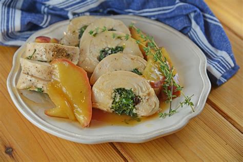 Time to cut into your chicken! This award winning Stuffed Chicken with Apple Gravy uses ...