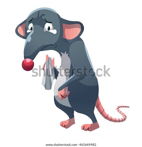 Cry Rat Vector Art Illustration Stock Vector Royalty Free 465669482
