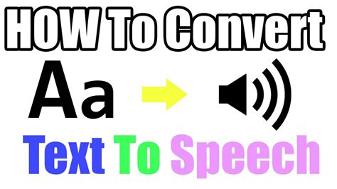 How To Convert Text To Speech Online No Download No Installation