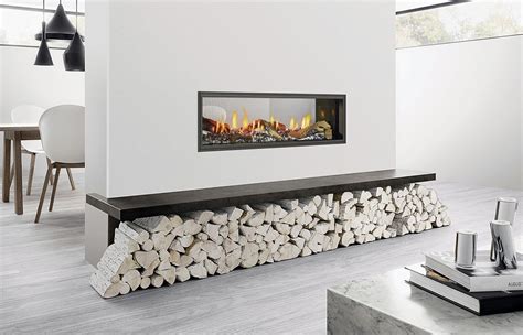 Heat And Glo Mezzo 1300 Double Sided Gas Fireplace Corner