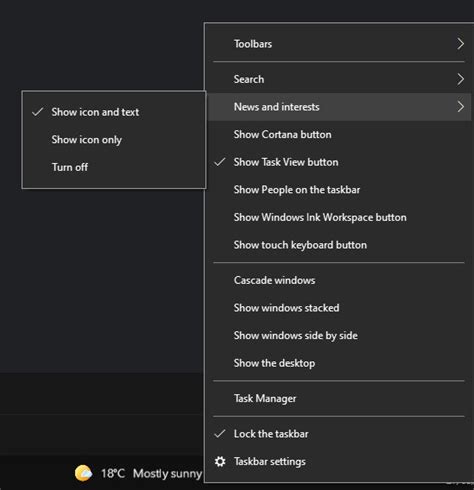 Windows 10 How To Disable The New News Feed The Click