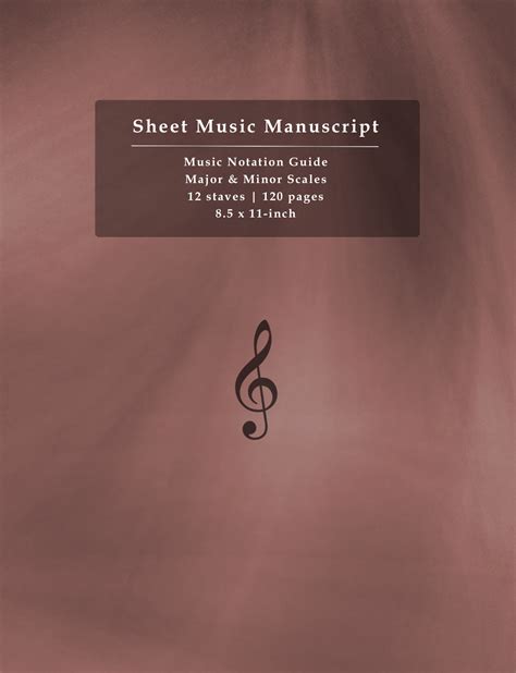 Sheet Music Manuscript: 120 Blank Sheet Music Pages | Blank sheet music, Music page, Music notebook
